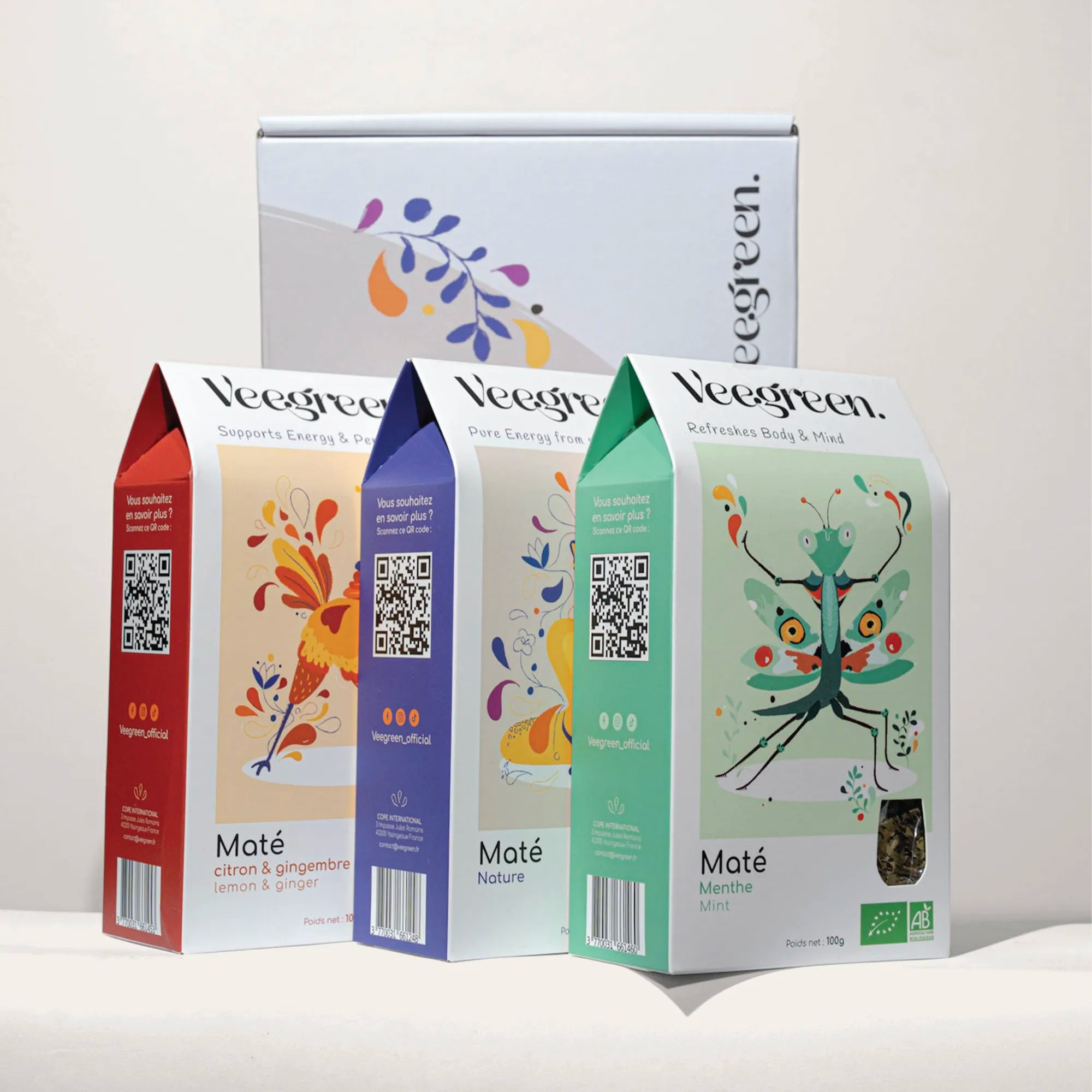 Coffret infusion de 3 Maté Bio