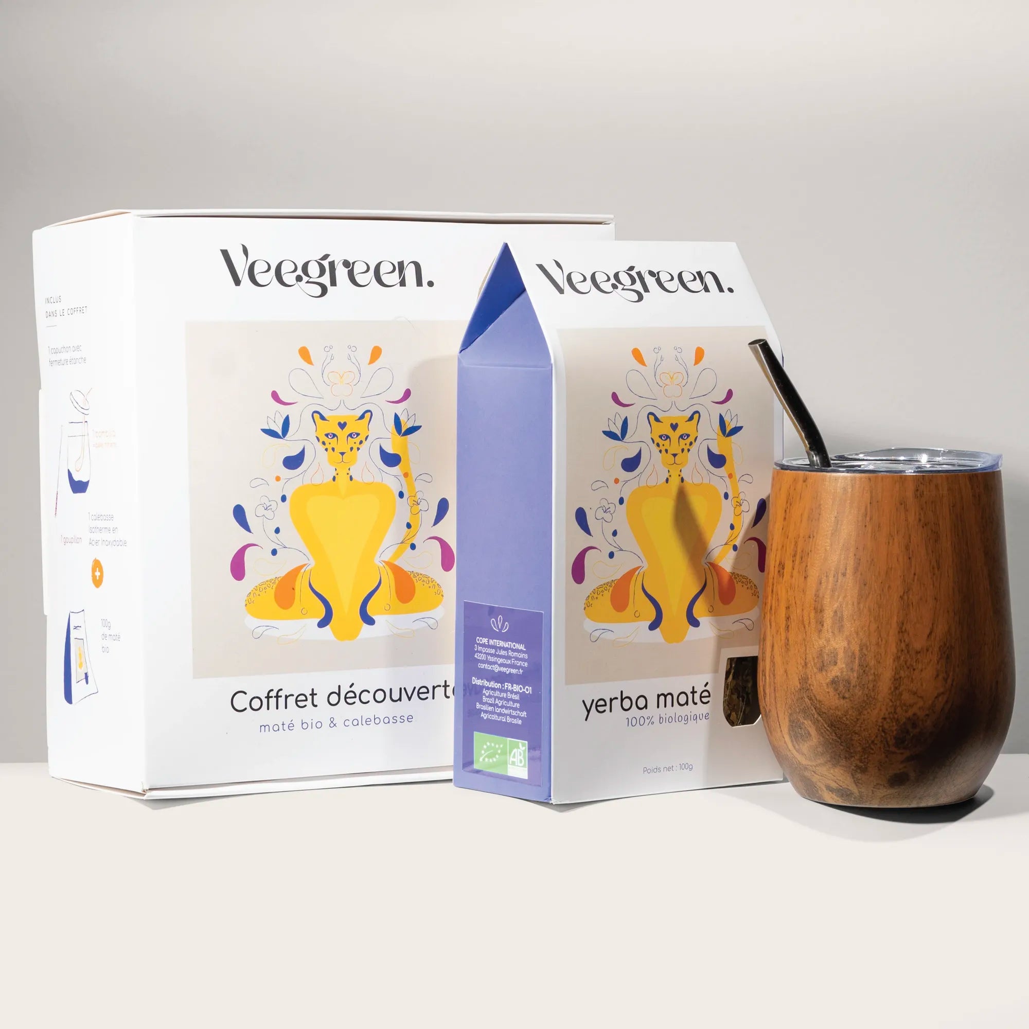 Scatola di degustazione del kit maté