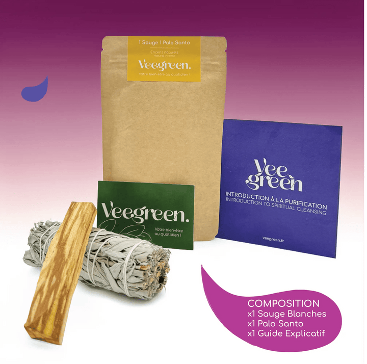 Sachet 1 Sauge Blanche et 1 Palo Santo